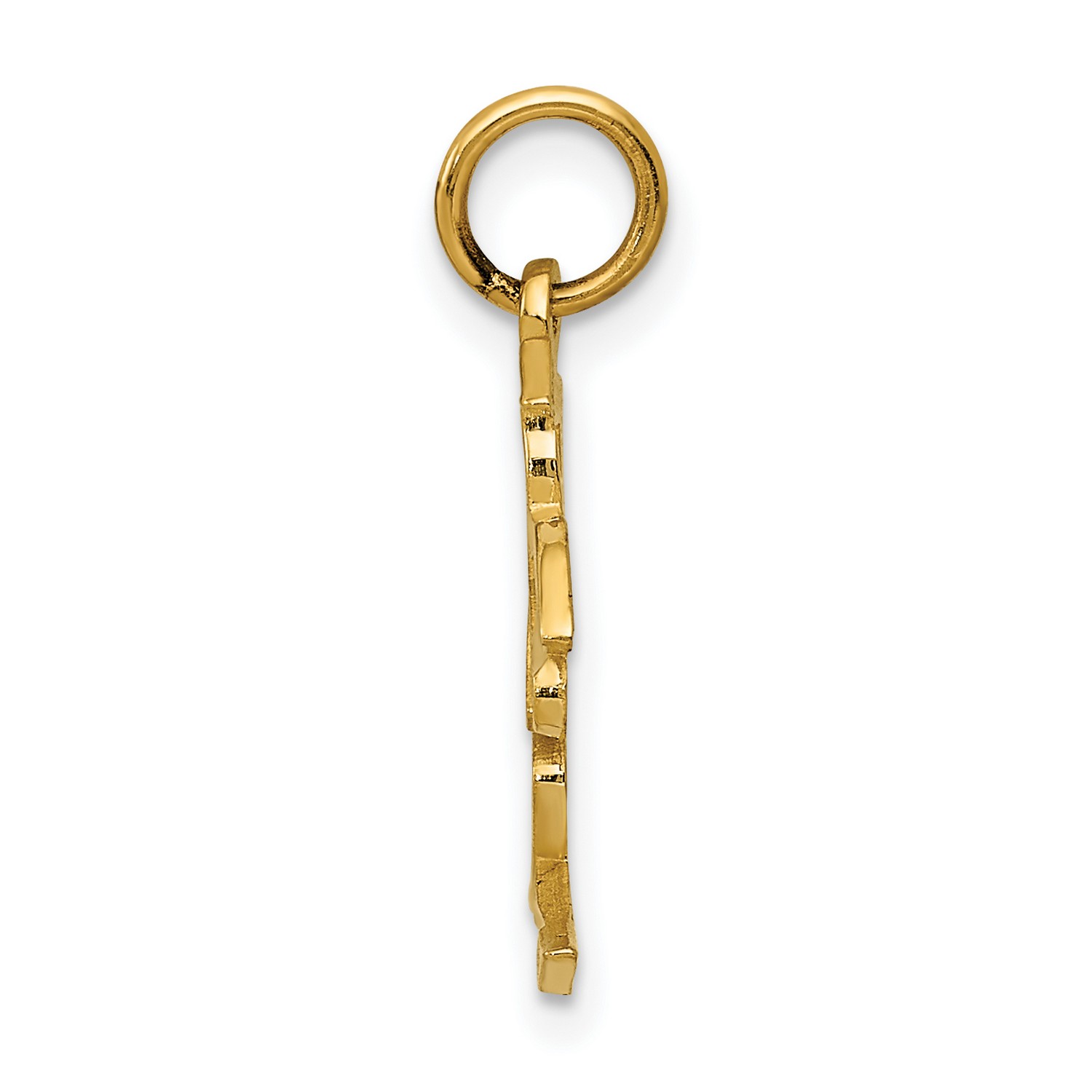 14k Gelbgold Chinesisches Liebessymbol Charm Anhänger - Bild 2 von 7