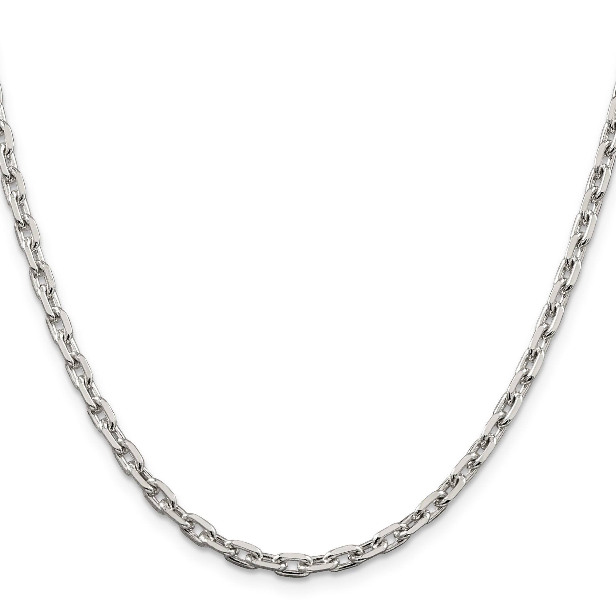 Sterling Silver Cable Chain Necklace, 3.95 mm