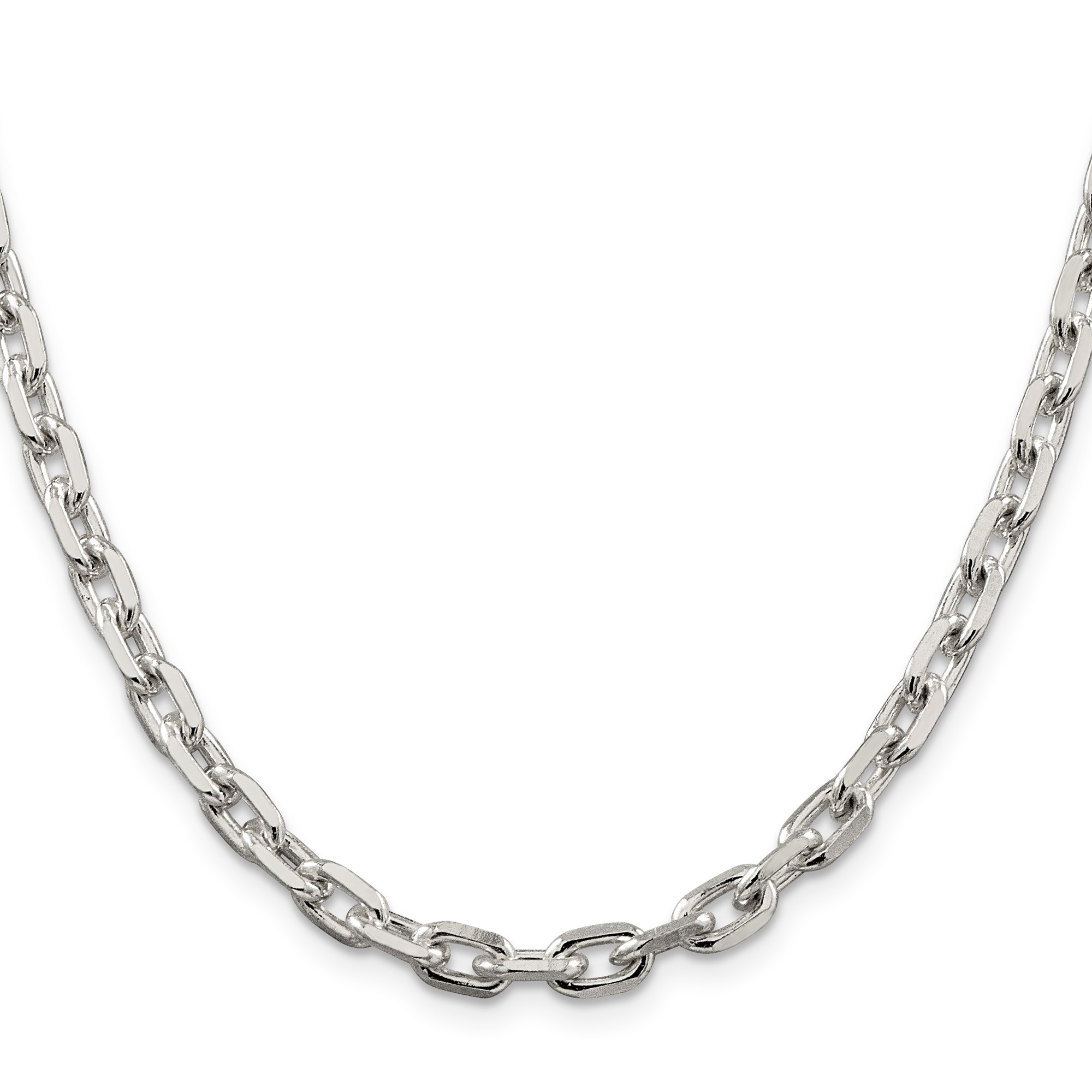 Sterling Silver Cable Chain Necklace, 5.4 mm
