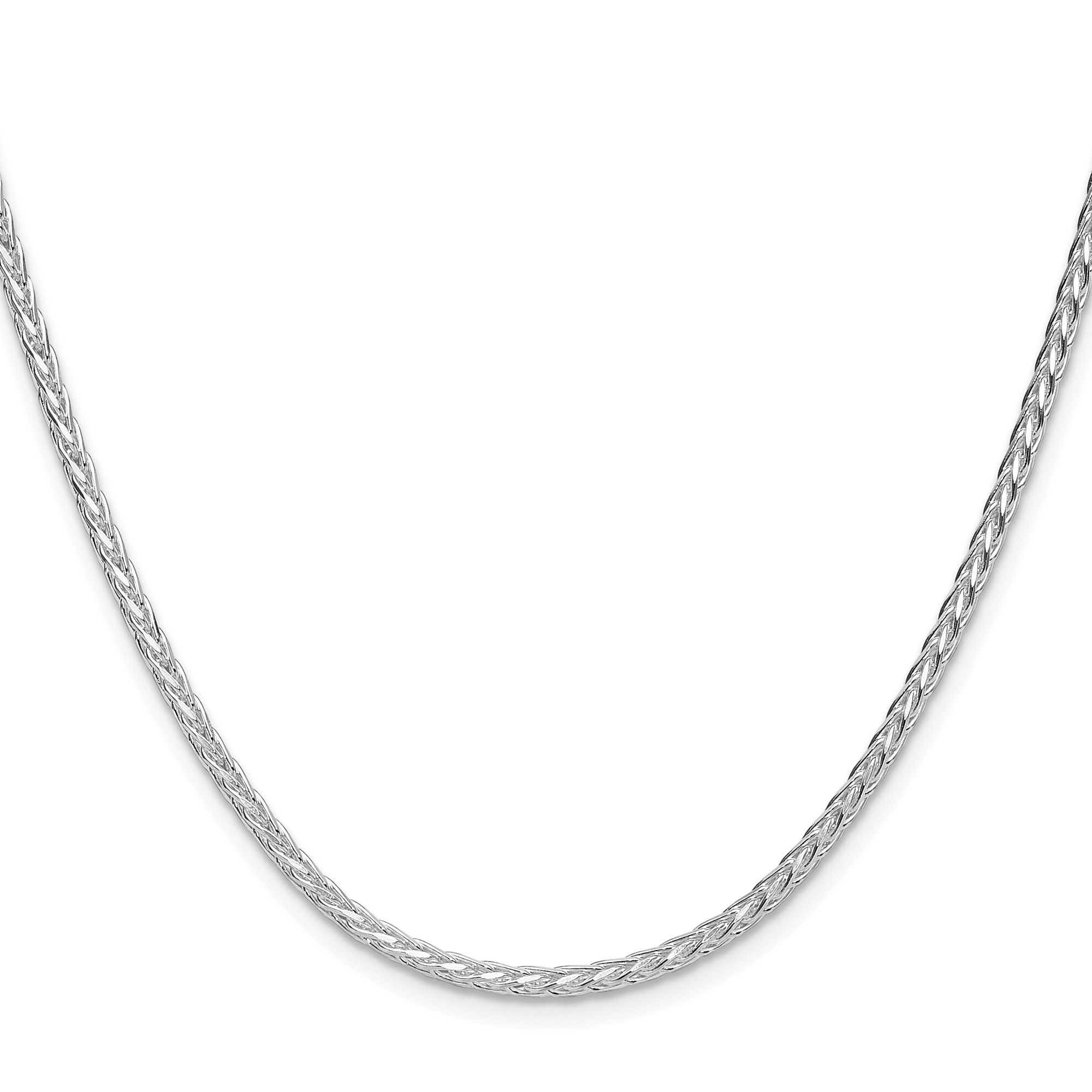 Sterling Silver Spiga (wheat) Chain Necklace, 2.5 mm