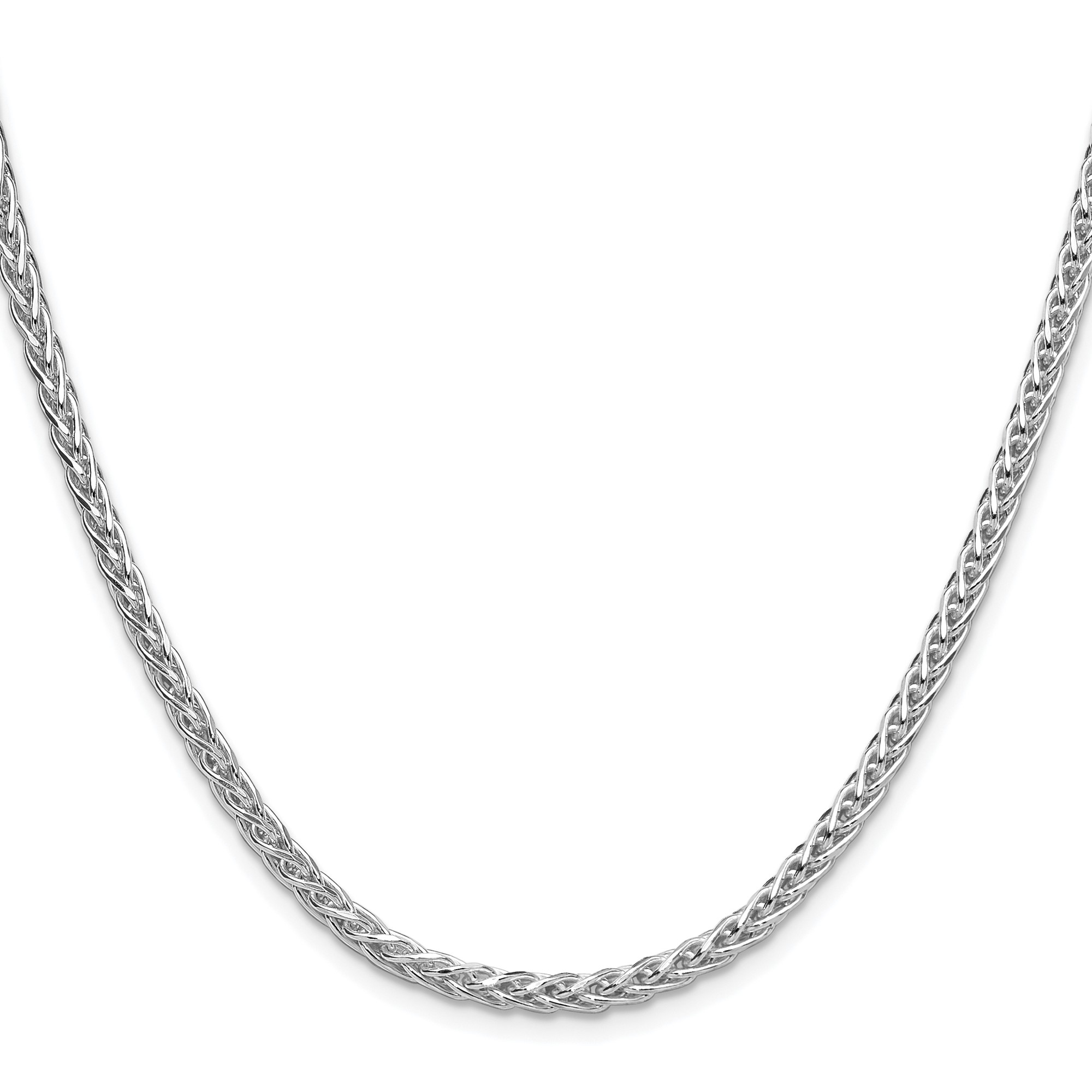Sterling Silver Spiga (wheat) Chain Necklace, 3.5 mm