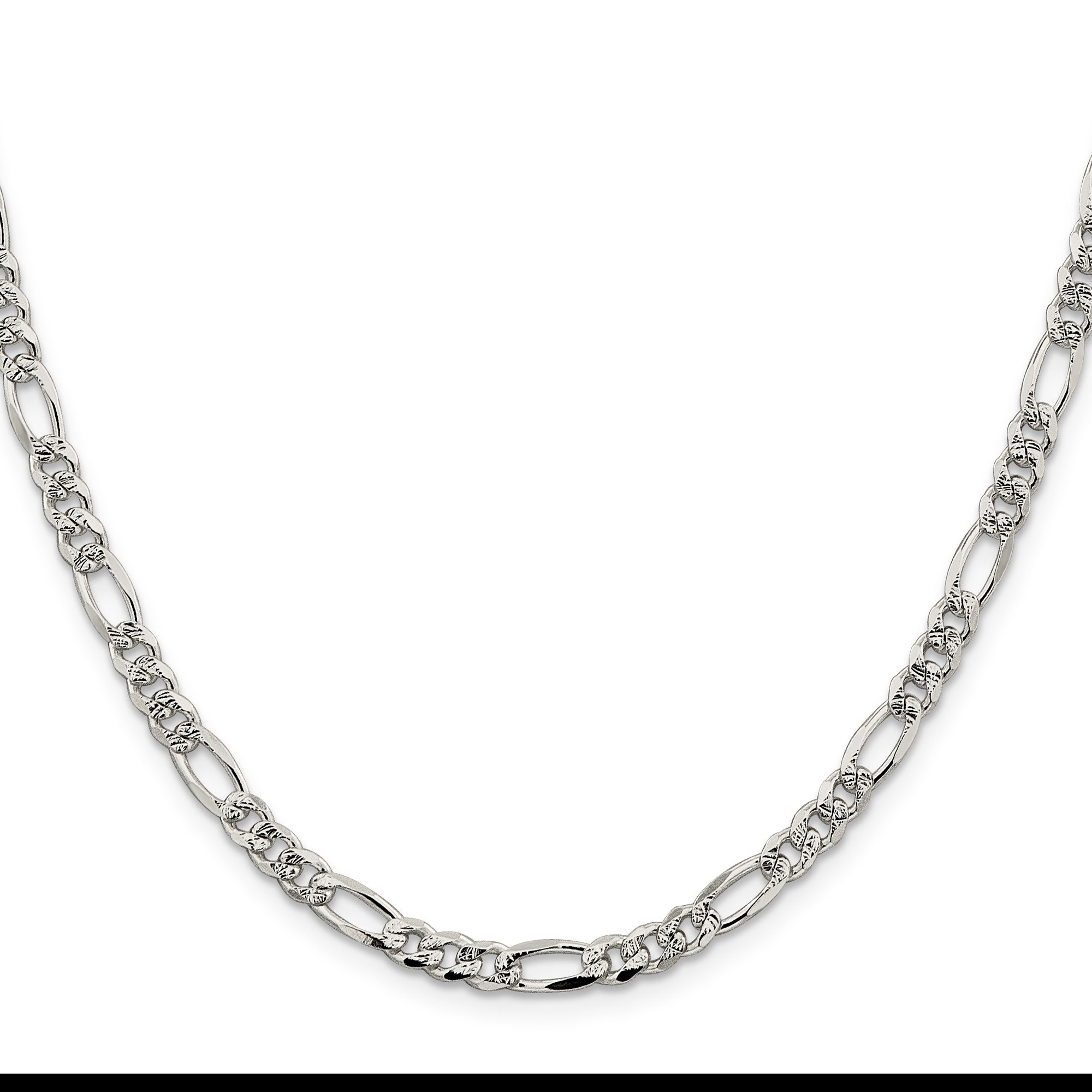 Sterling Silver Figaro Chain Necklace, 4.75 mm