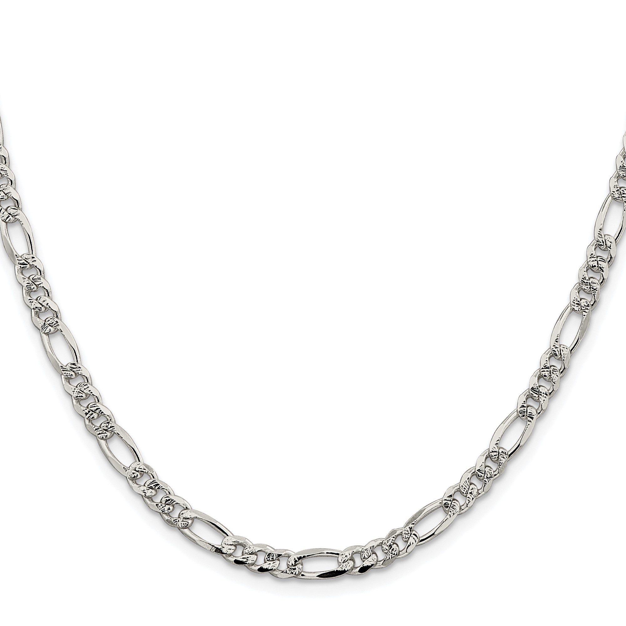 Sterling Silver Figaro Chain Necklace, 4.75 mm