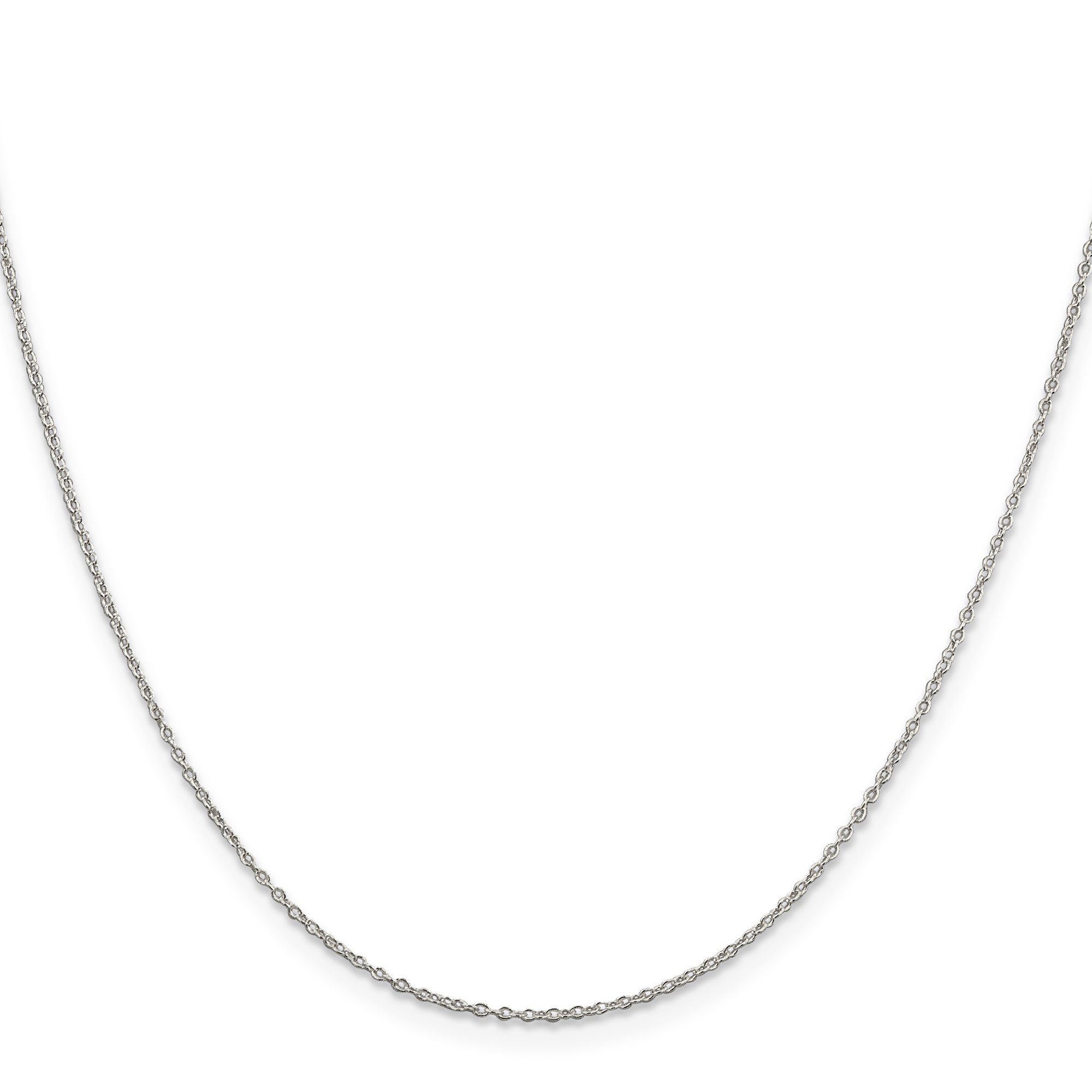Sterling Silver Forzantine Chain Necklace, 1.1 mm