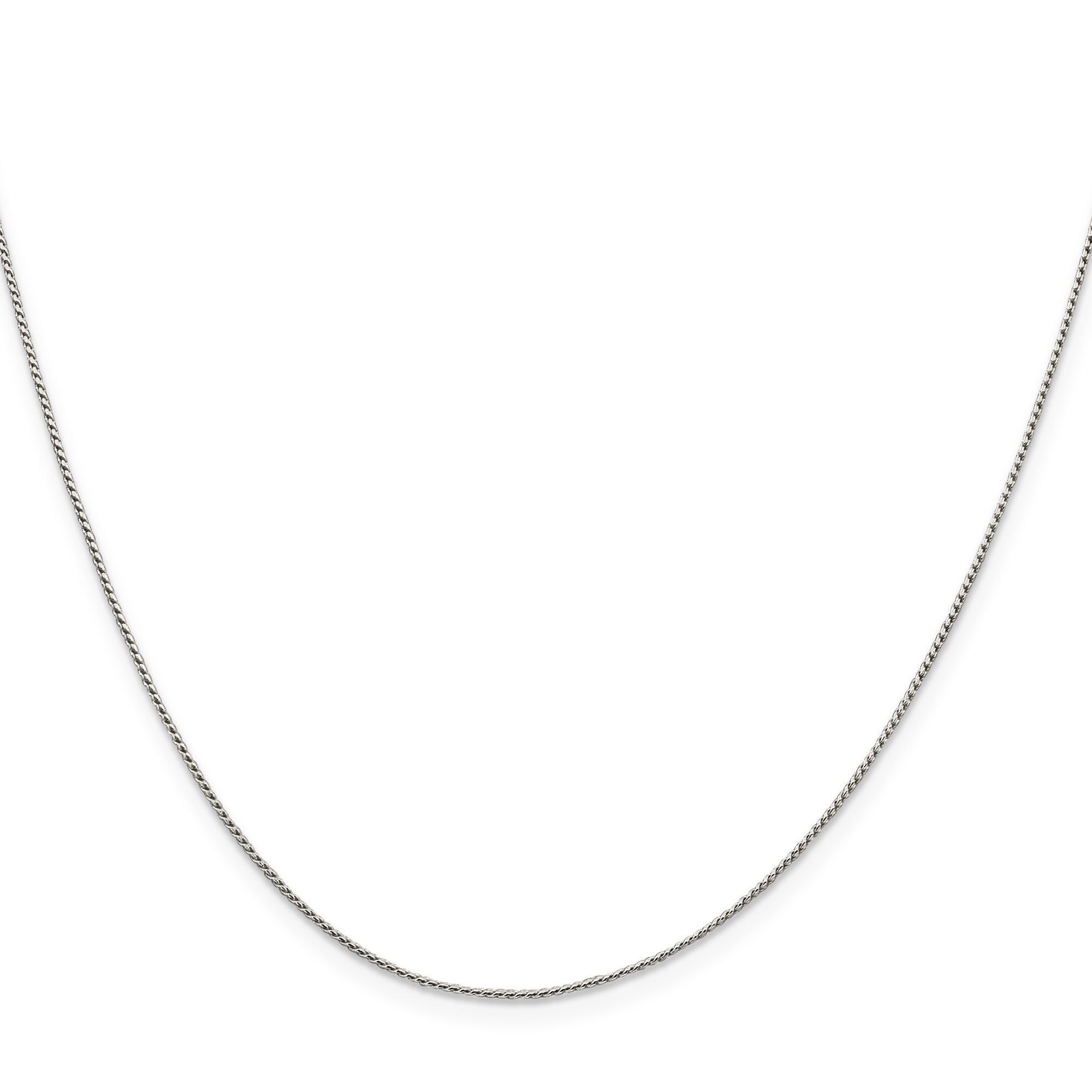 Sterling Silver Franco Chain Necklace, 0.95 mm