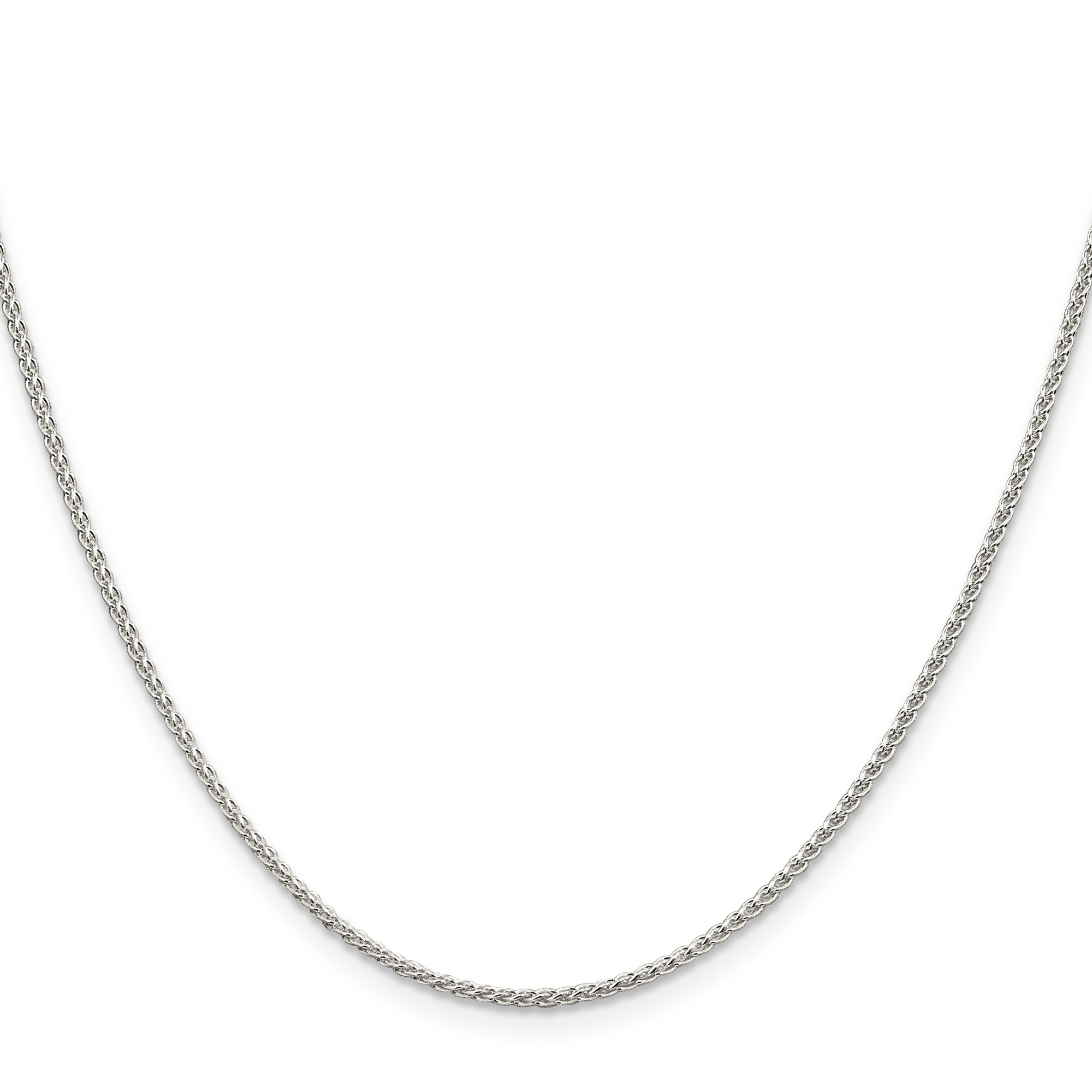 Sterling Silver Spiga (wheat) Chain Necklace, 1.5 mm
