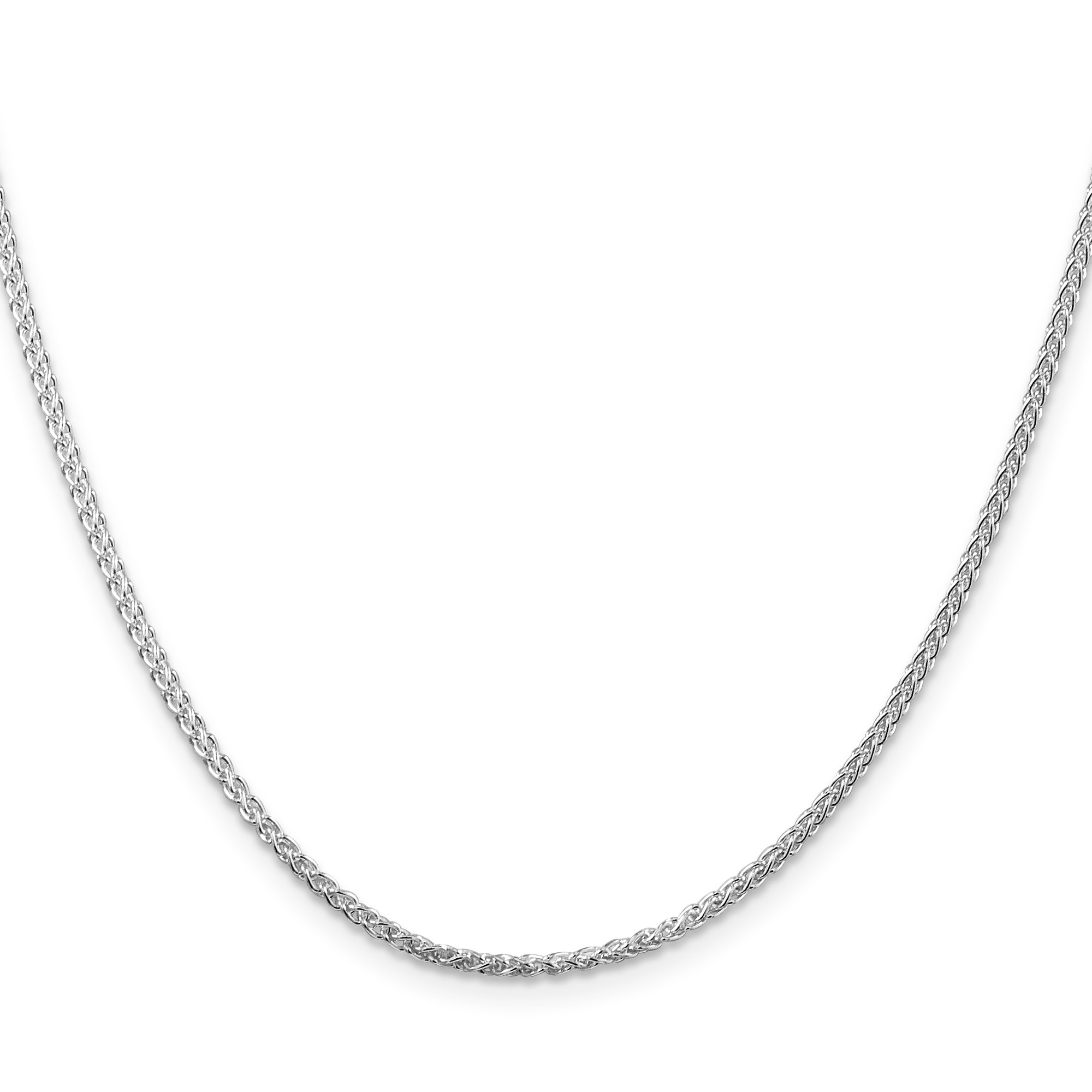 Sterling Silver Spiga (wheat) Chain Necklace, 1.75 mm