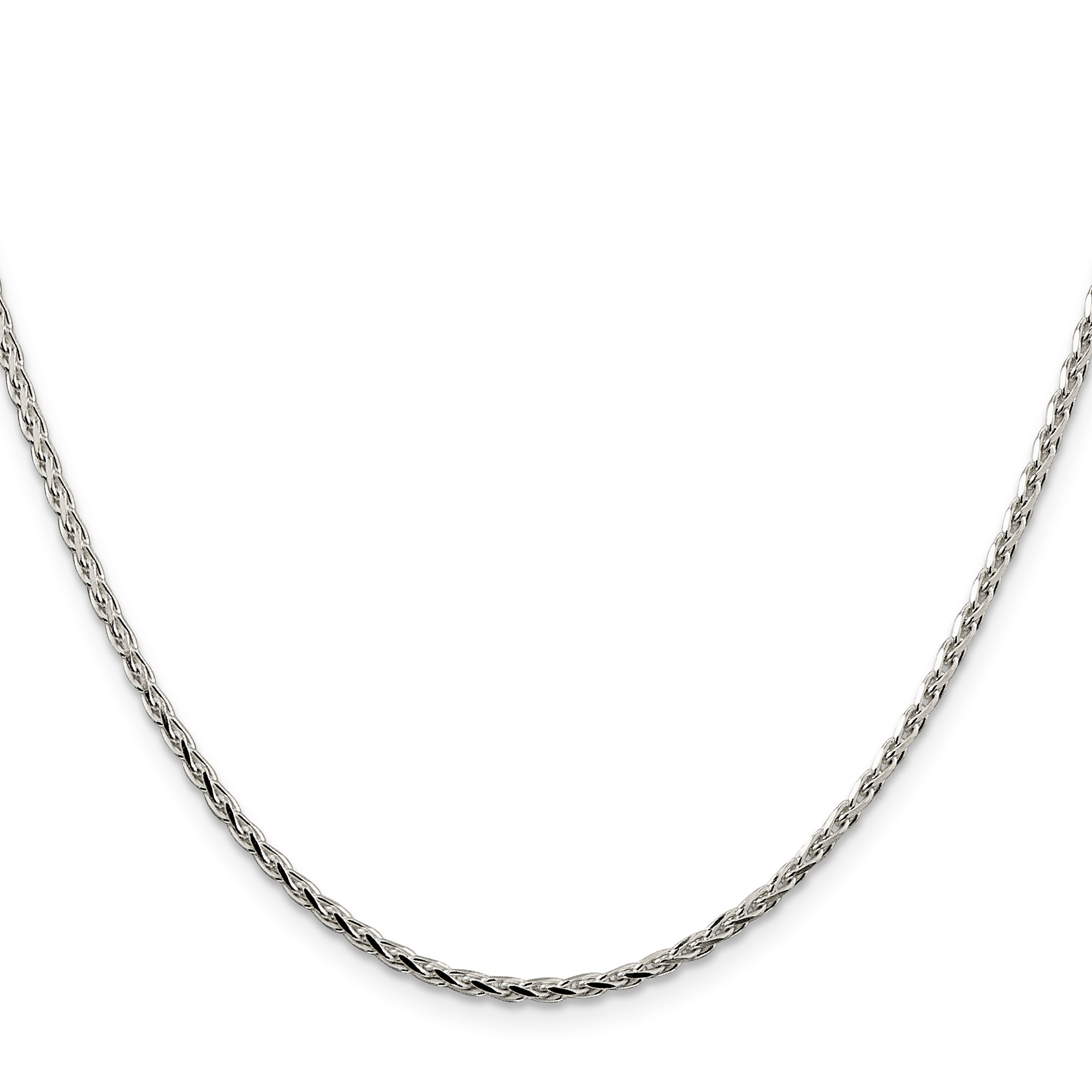 Sterling Silver Spiga (wheat) Chain Necklace, 2.15 mm