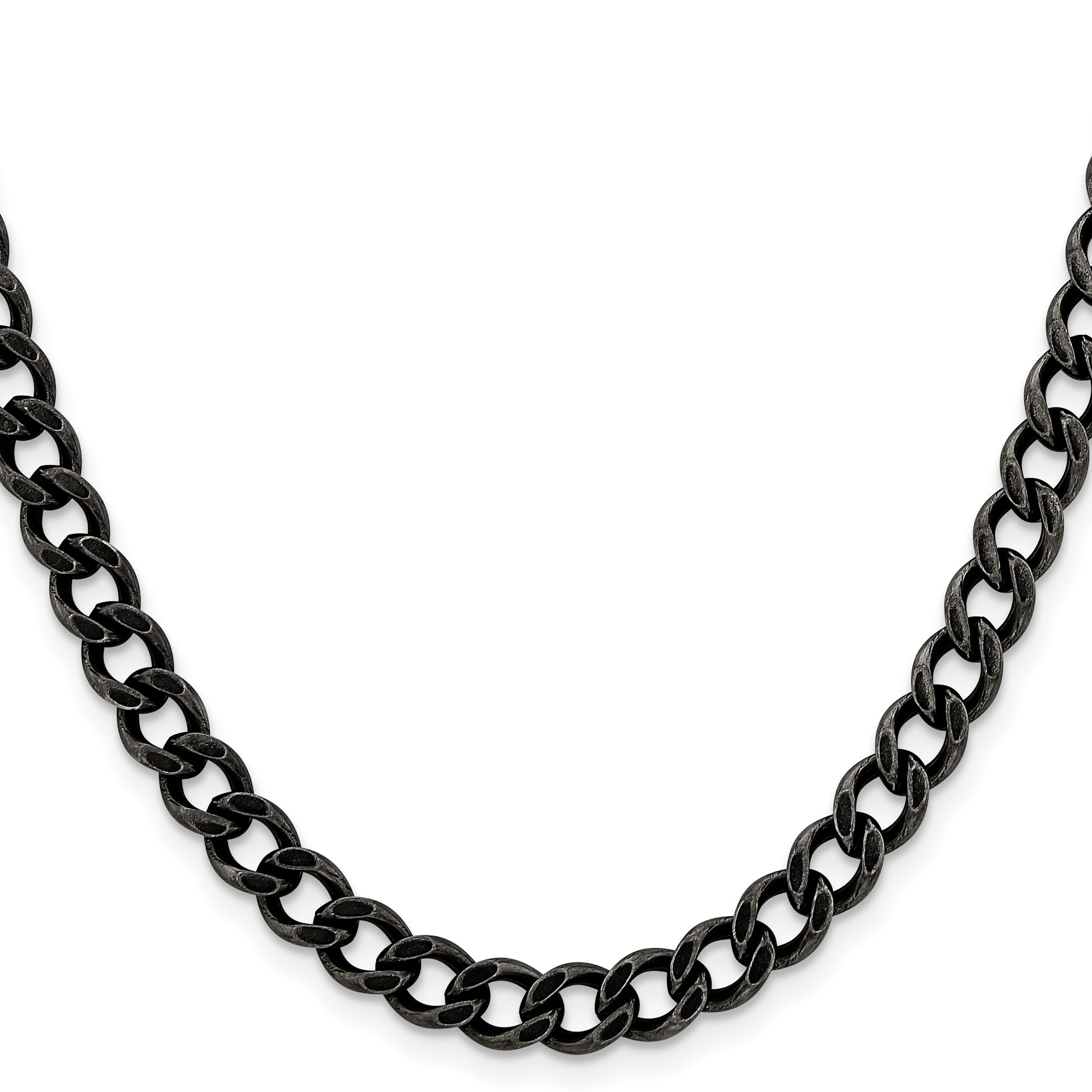 Stainless Steel Curb Chain Necklace, 6.7 mm