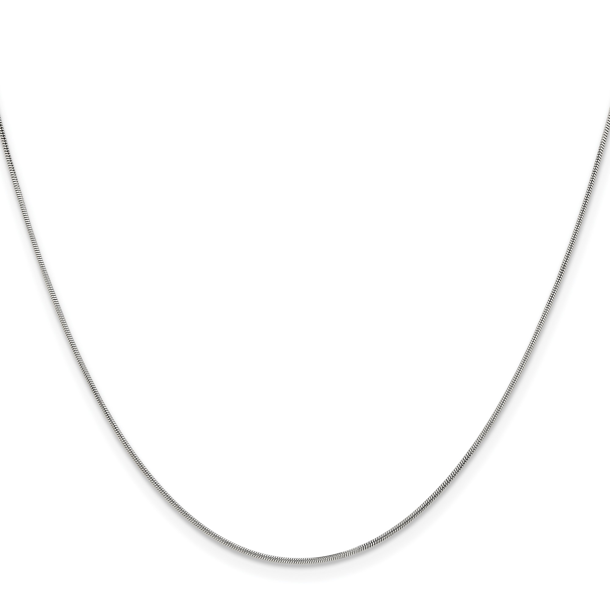 Stainless Steel Snake Chain Necklace, 0.9 mm
