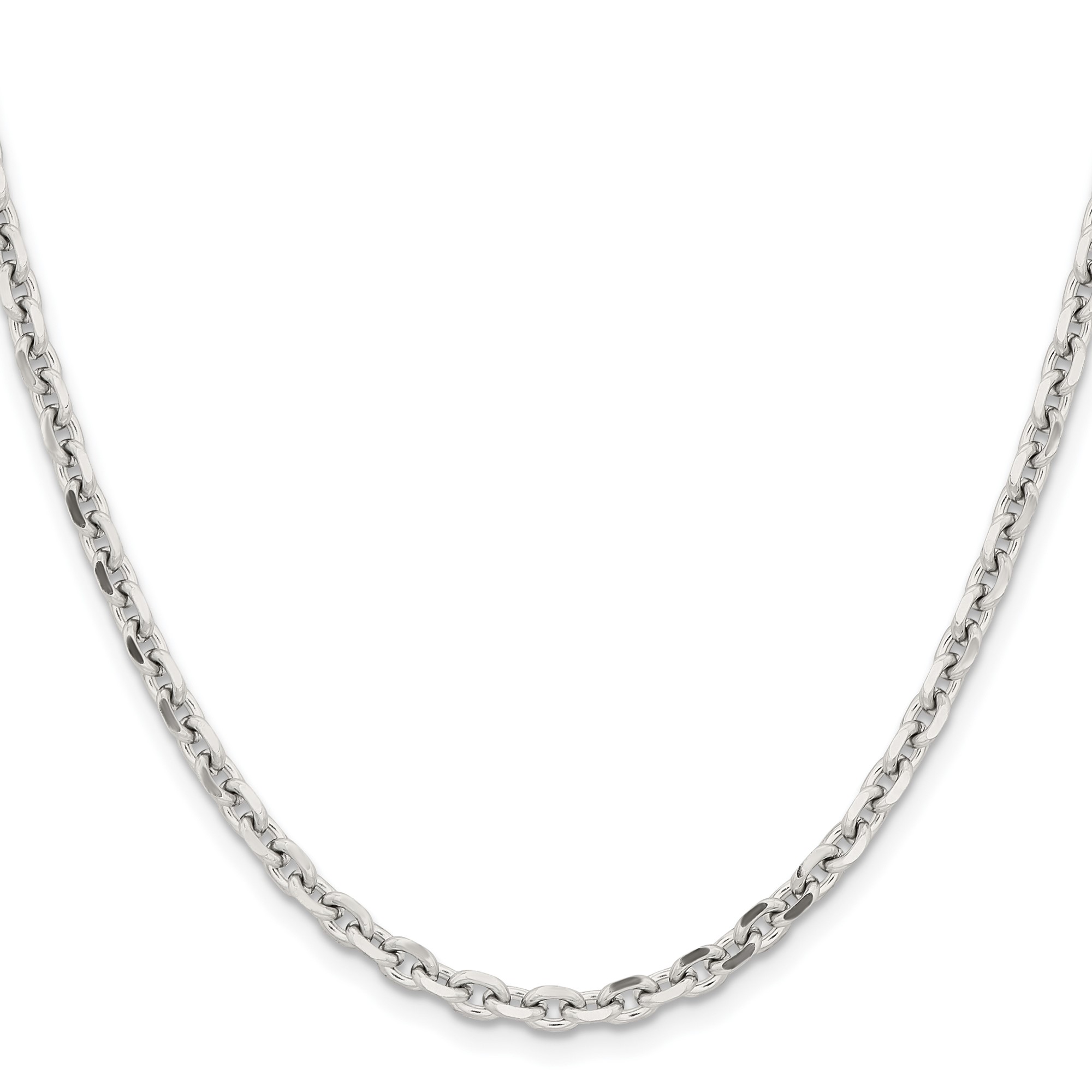 Stainless Steel Cable Chain Necklace, 4.3 mm